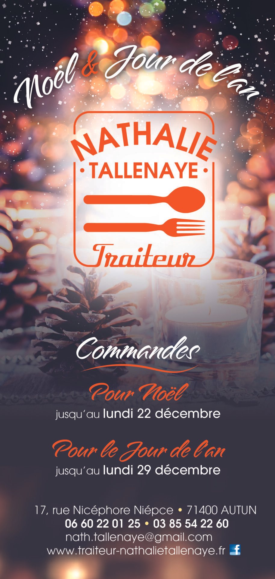 Nathalie TALLENAYE menu Noël 2025 page1